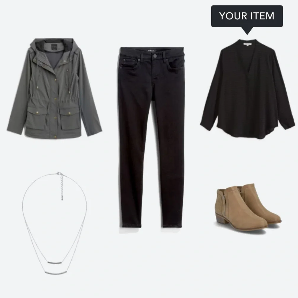 Monday Fun Maggie Relaxed Blouse in Black - Picture 10 of 11